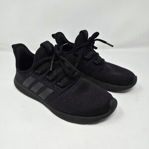 Adidas Cloudfoam Pure Black Sneakers - Women's Size 6.5